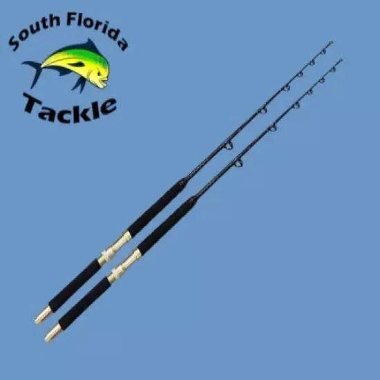 20-30 or 30-50 lb Solid Fiberglass Blank Saltwater Trolling Fishing Rods