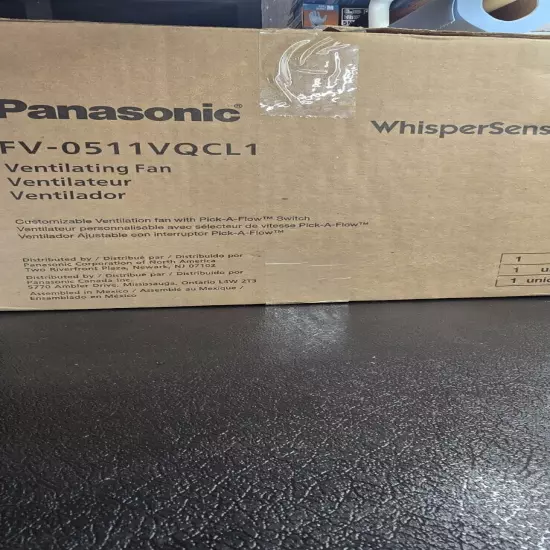 Panasonic WhisperSense FV-0511VQCL1 110 CFM LED Lights Precision Exhaust Fan