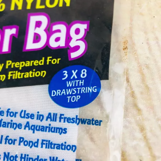 lot of 4 Blue Ribbon Pet Products 100% Nylon Filter Bag with Drawstring