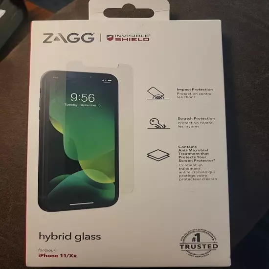 ZAGG InvisibleShield for iPhone 11/Xr (Hybrid Glass) Screen Protector *Open Box*