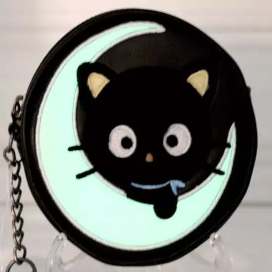 HER UNIVERSE SANRIO CHOCOCAT CELESTIAL COIN PURSE WITH KEYCHAIN GLOW IN THE DARK