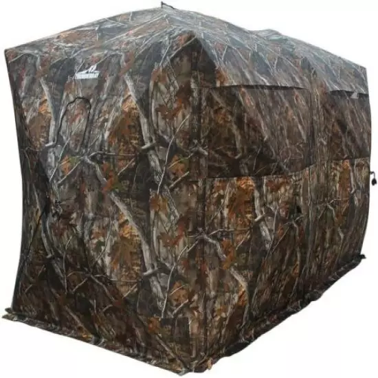 THUNDERBAY Bunkhouse Pop Up Portable 6-8 Person Side-by-Side Hunting Blind