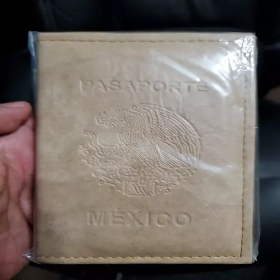 Genuine Leather MEXICO Passport Holder - Funda Pasaporte de MEXICO