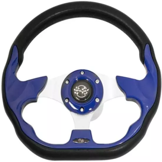 12.5" Blue Golf Cart Steering Wheel