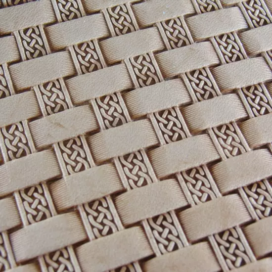 Celtic Basket Weave Leather Stamp, Stainless Steel Leather Stamping Tool