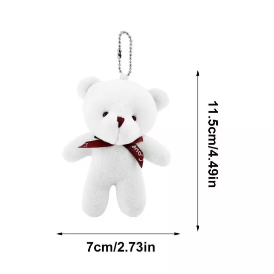 Plush Bear Cartoon Bear Keychain Cute Keyring Handbag Pendant GXM