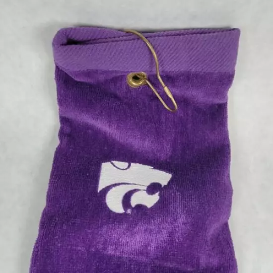 K-State KSU Wildcats Premium By Terry Collection White Golf Towel 100% Cotton