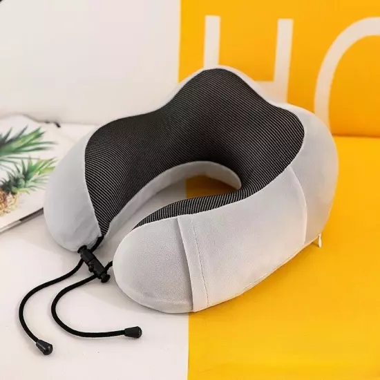 U Shaped Memory Foam Neck Pillows Soft Slow Rebound Space Travel Pillow Massage