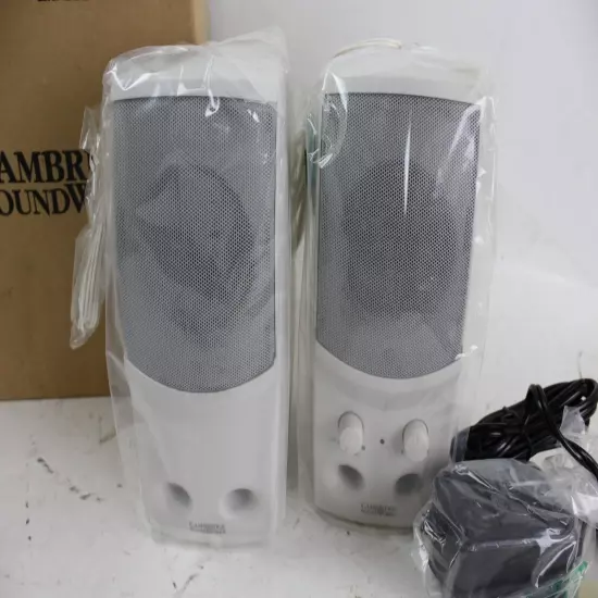 New old stock Cambridge Soundworks Creative Gateway PC vintage speakers GCS200