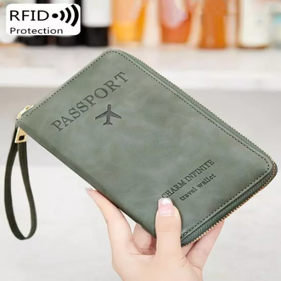 Plain Passport Cases Back To School, Multi-functional Zipper Travel Card Holder