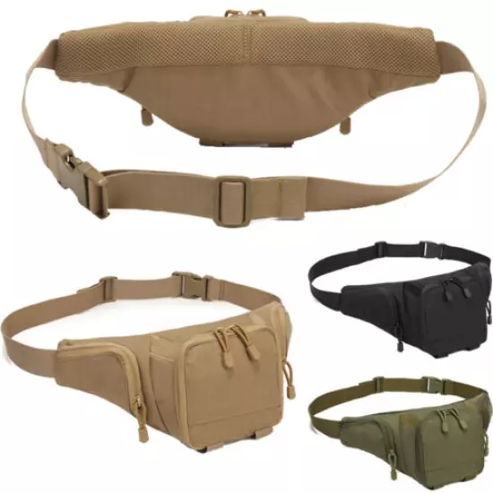 Military Tactical Waist Bags Fanny Storage Pouches Cross Bag Adjustable Strap