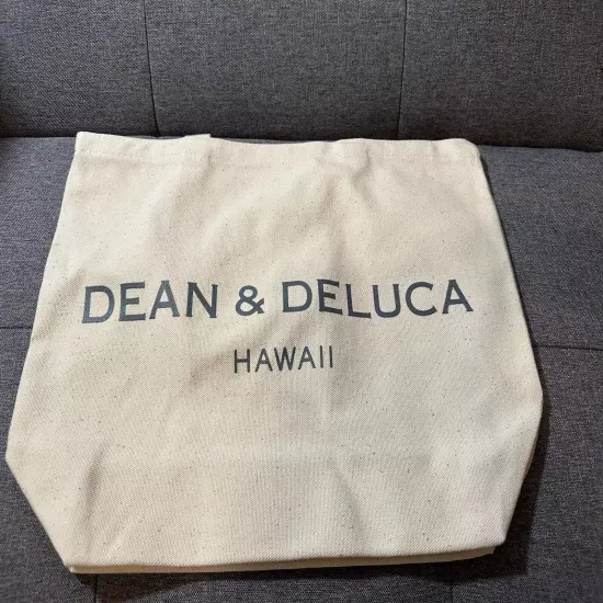 Dean & Deluca limited Hawaii Exclusive Large Tote Canvas Beige, Free Shipping