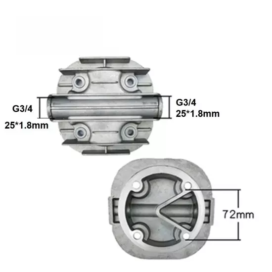 High Temperature and High Pressure Gas Compatible Cylinder Head Air Compressors