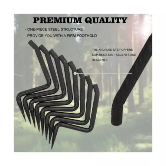 LEIMO KPARTS 4 inch Screw-in Tree Steps for Hunting, Can Hold up to 705 lbs F...