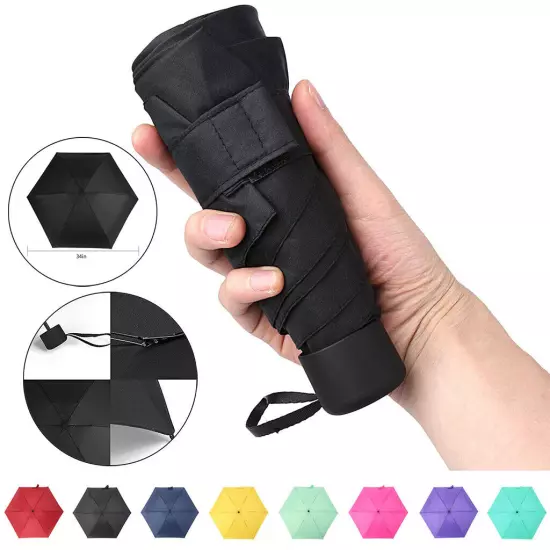 Travel Umbrella Mini Umbrellas for Rain Sun&Rain Lightweight Compact Umbrella