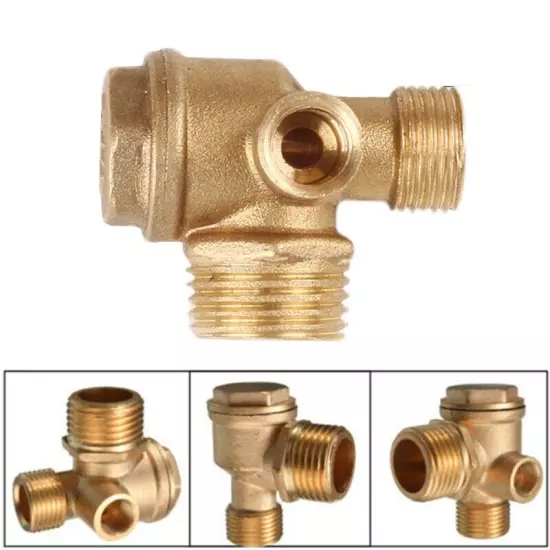 3 Port Brass Central Pneumatic 40400 Air Compressor Check Valve Thread