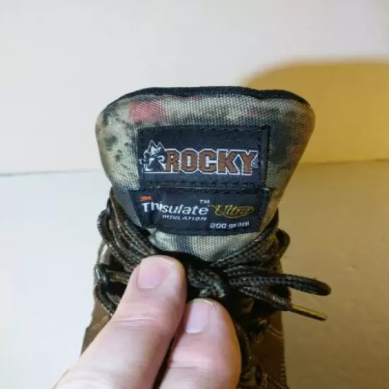 ROCKY FQ0003710 Kids' Hunting Waterproof 800G Insulated Boot Size 6M Excellent