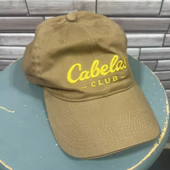 Cabelas Club World's Foremost Outfitter Embroidered Strapback Hat Baseball Cap