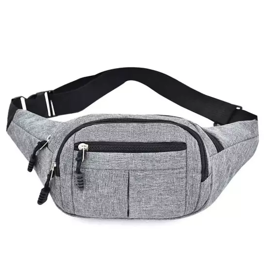 Men Women Fanny Pack Belt waist Bag Cross body Sling Shoulder Travel Sport Pouch