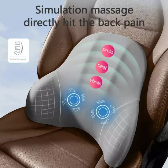 Car Single Headrest Lumbar Support Neck Pillow Lumbar Cushion Car Seat Support 