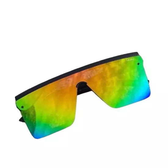 Quay Australia Hindsight Shield Rainbow Sunglasses Eyewear Sunnies 145mm 38576