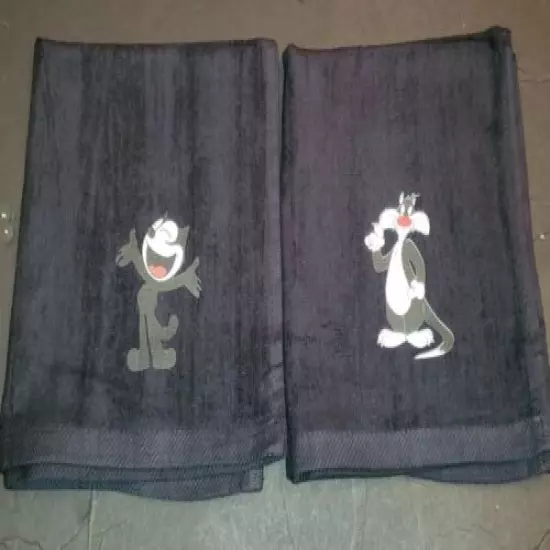 Felix the Cat & Sylvester the Cat Golf Sport Towel Set 16x18