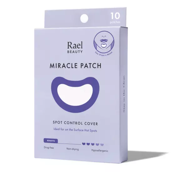 Rael Hydrocolloid Pimple Patches, Miracle Patch - Invisible, Microcrystal