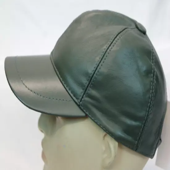 New 100% Genuine Real Lambskin Leather Baseball Cap Hat Sport Visor 31 COLORS