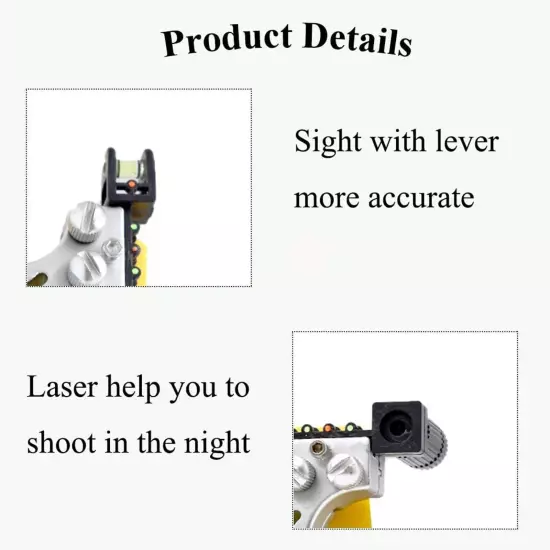 Hunting Professional Catapult Laser Slingshot With Rubber Aim Point Target Hot