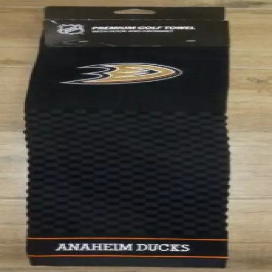 MHL Embroidered Tri-fold Golf Towel - Anaheim Ducks