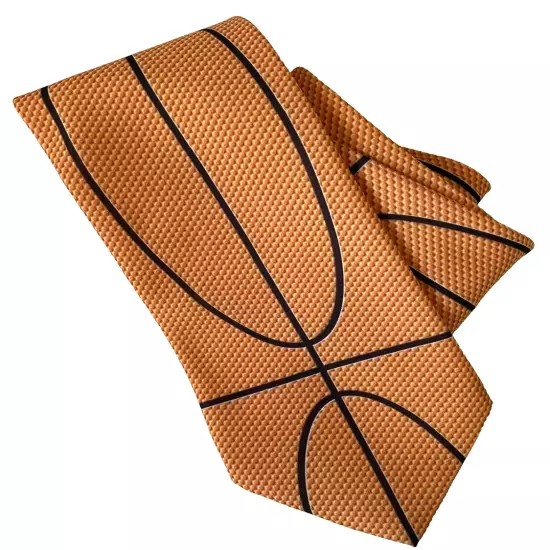 Ralph Marlin Basketball Skin Mens Necktie Orange NCAA NBA 1997 Wally Wear