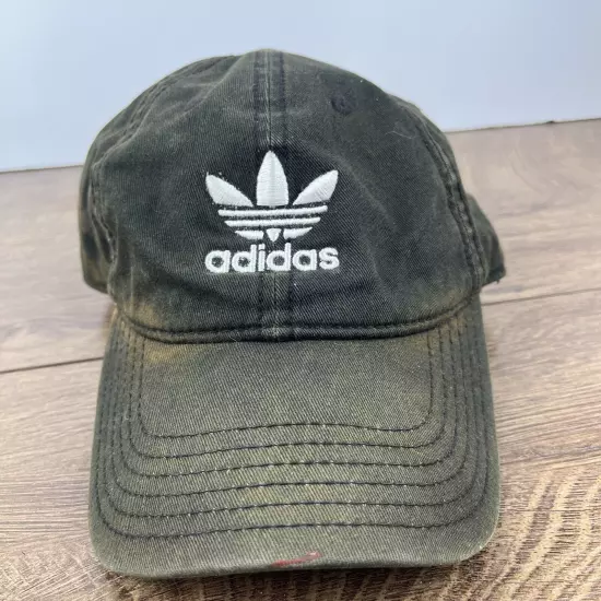 Adidas Black Hat Adidas Athletic Black Hat Adjustable Adult Size Hat Black Cap