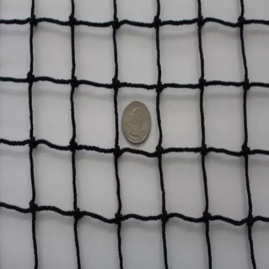  Lacrosse Close Impact Black Square 1 1/2" Mesh Nylon #30 Netting 100' x 16'