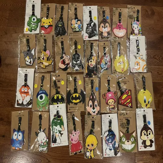 CHARACTER /ANIME LUGGAGE TAGS--BOOK BAG TAGS--37 CHOICES