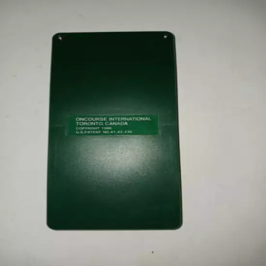 1986 Caddy Card Vintage Computerized Golf Score Card w/ Original Case & Booklet 