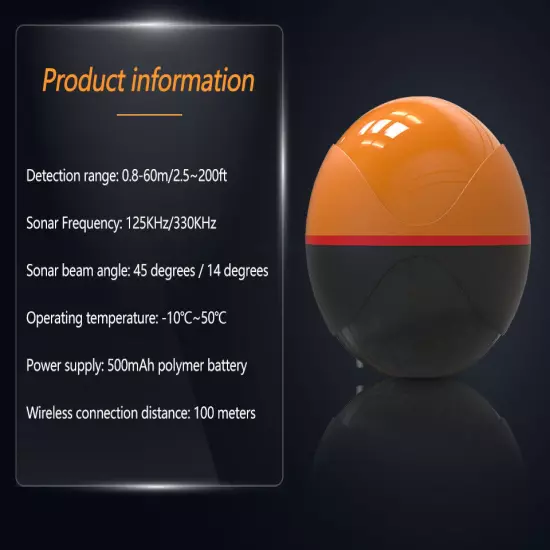 F68W Wireless Smart Sonar Fish Finder Bluetooth GPS Visual Fishfinder Locator