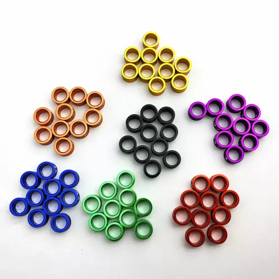 50PCS 4.7mm Lovebird Rings Aluminium Closed-loop Bird Leg Bands 