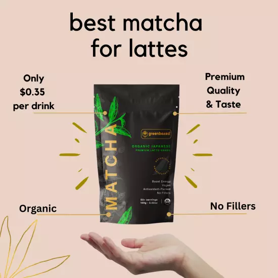 Te verde molido Japones - Matcha USDA organico - Calidad Premium Latte -100g