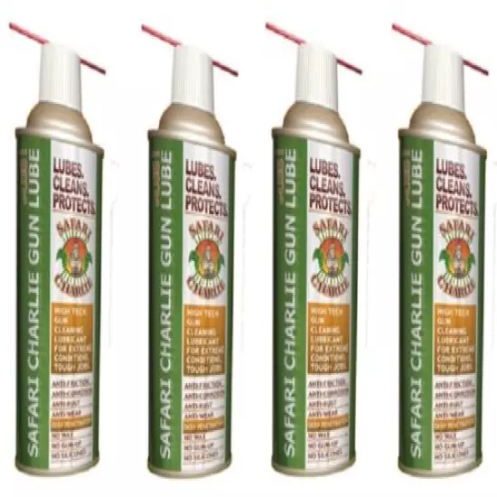 Protexall 223157 11 oz Safari Charlie's Gun Lube Lubricant Cleaner - Quantity 4