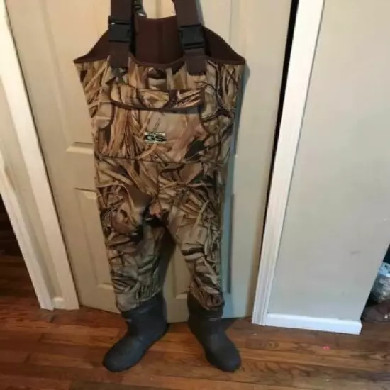 Gander Mountain Guide Series Neoprene Chest Waders Size 10 Camo 