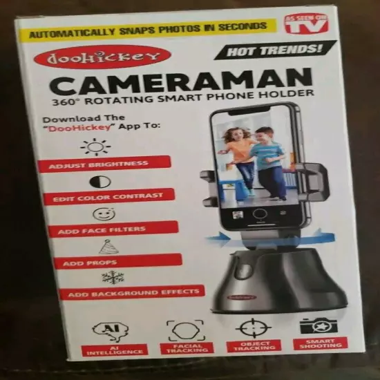 NEW DOOHICKEY CAMERAMAN 360° ROTATING SMART PHONE HOLDER 