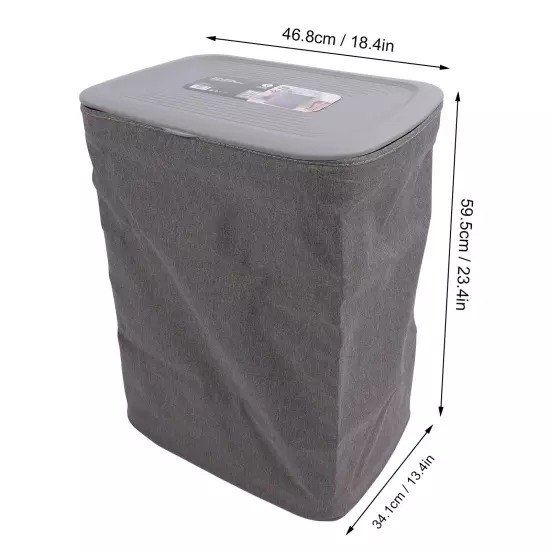 S 50L Laundry Hamper With Handles Lid Detachable Bag Fabric Laundry