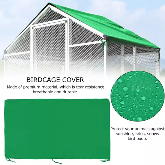 Birdcage Canopy Cover Animal Cage Rainproof Sunshade Dust Cover For Garden Pa AN