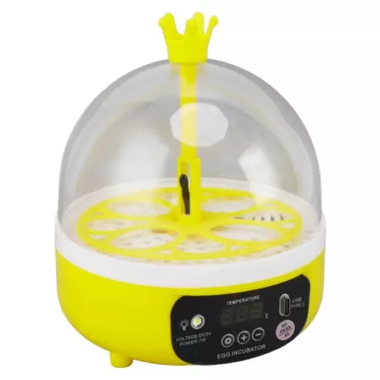 Automatic Egg Incubator Mini 4 Egg Temperature Humidity Control Auto Turner