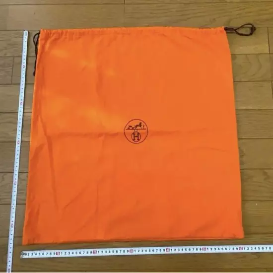 Hermes Dust Bag Orange - Women String Logo Auth France