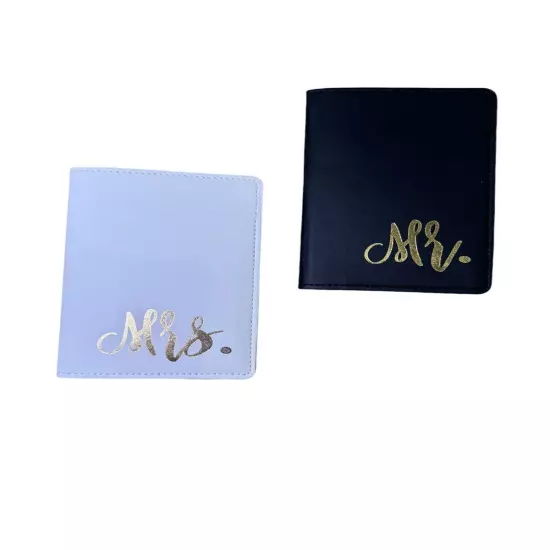 2 Pack Passport Holder For Mr And Mrs - Wedding Honeymoon Gift