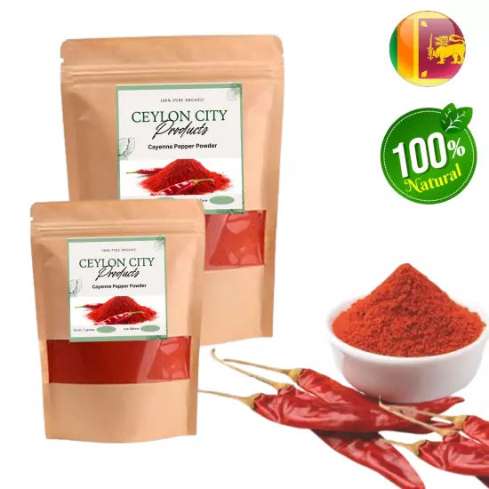 Cayenne Pepper Powder Ground Red HOT & SPICY Organic FRESH DRIED HERB Capsicum