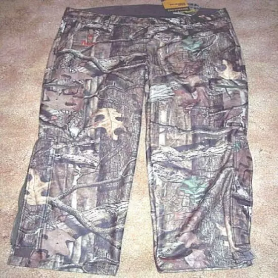 Mens 2X Camo Pants Mossy Oak Camo Pants Scent Control Hunting Pants Windproof