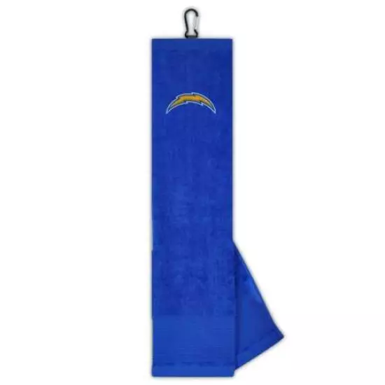 LOS ANGELES CHARGERS Wincraft Embroidered Dual-Textured 16 x 24 GOLF TOWEL NEW!