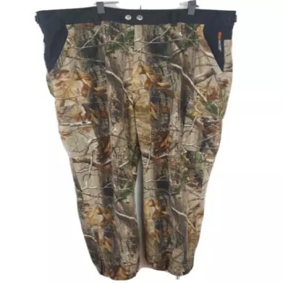 HABIT Mens Camo Hunting Real Tree Fleece Pants Size 2 XL Adj. Waist Scent Factor